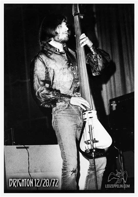 John Paul Jones Playing his upright bass - Led Zeppelin - Brighton UK 12-20-1972 | John paul ...