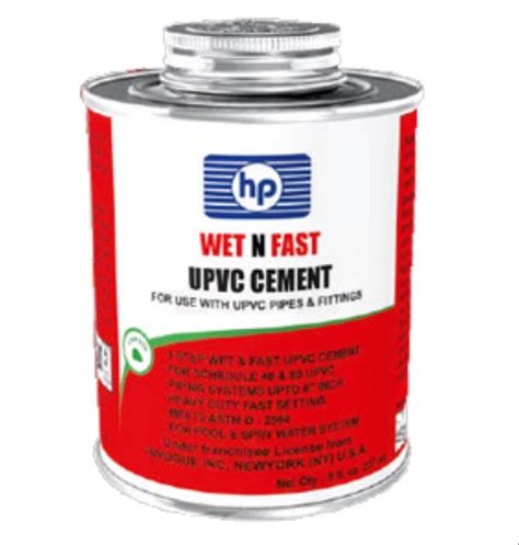 CPVC UPVC WET N FAST SOLVENT CEMENT LoVOC 20 50 100ML Tin Can At Best