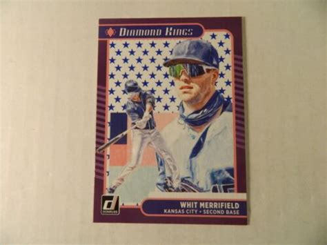 Donruss Independence Day Diamond King Card Of Whit Merrifield