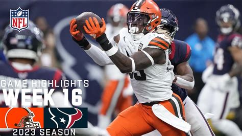 Cleveland Browns vs. Houston Texans | 2023 Week 16 Game Highlights ...