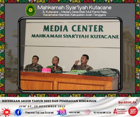 Keceriaan Mahkamah Syar Iyah Kutacane Di Akhir Tahun