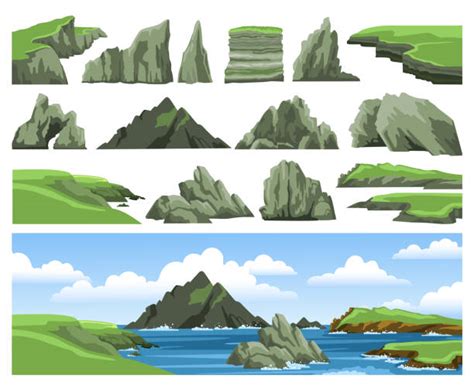 Cliff Illustrations, Royalty-Free Vector Graphics & Clip Art - iStock