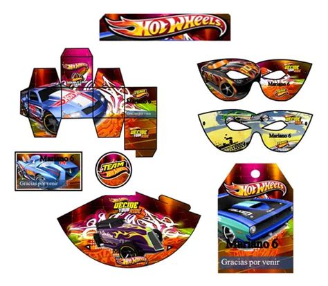 Kit Imprimible Hot Wheels Diseñá Tarjetas Cumples Y Mas Cuotas sin