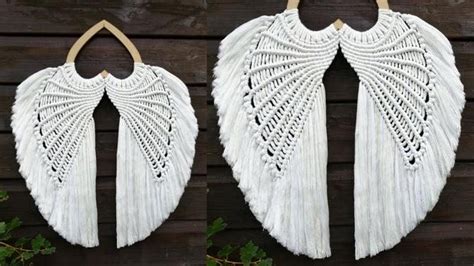 DIY ALAS De ANGEL En MACRAME Paso A Paso DIY Macrame Angel Wings Wall