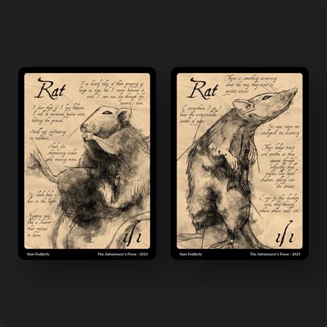 rat token pack  magic  gathering mtg  pack  rat tokens