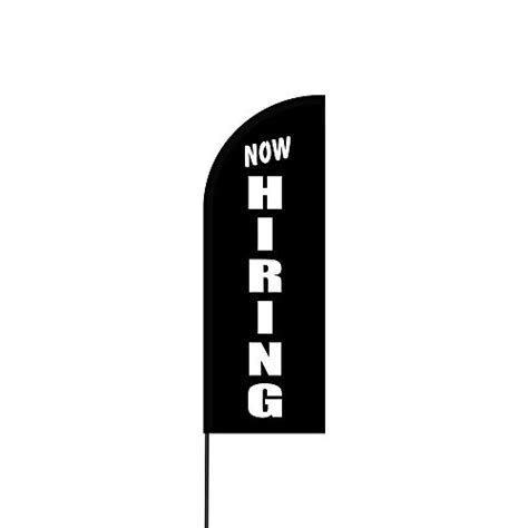 Now Hiring Signs And Banners Pre Designed Feather Flags For Business