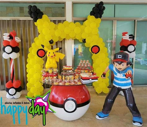 Pin de Nathaly Chavez en fiestas Cumpleaños de pokemon Decoracion