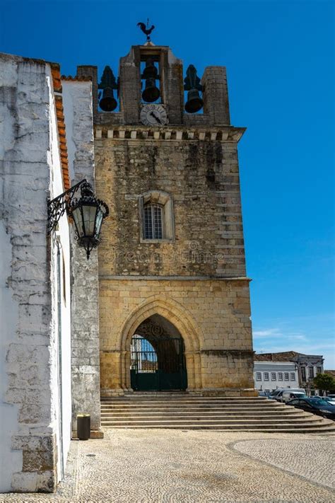 Vertical Shot of the Cathedral of Faro in Faro, Portugal Stock Photo ...