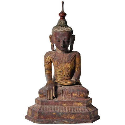 Shan Burmese Buddha Figure For Sale At 1stdibs