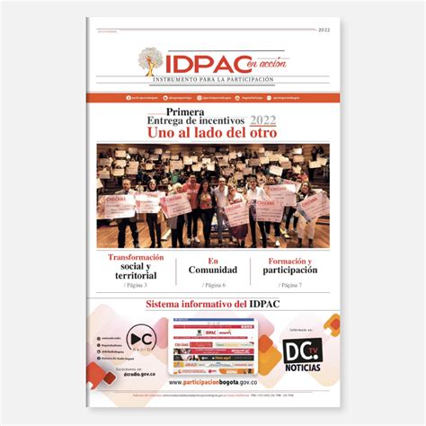 Periódicos Idpac En Acción Instituto Distrital De La Participación Y