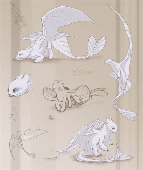 Light Fury Study By Lafaleth Dragon Sketch How To Train Your Dragon