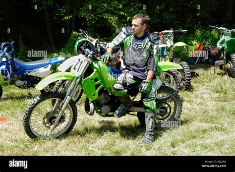 Motorcycle Hill Climb Competition Action Stock Photo - Alamy