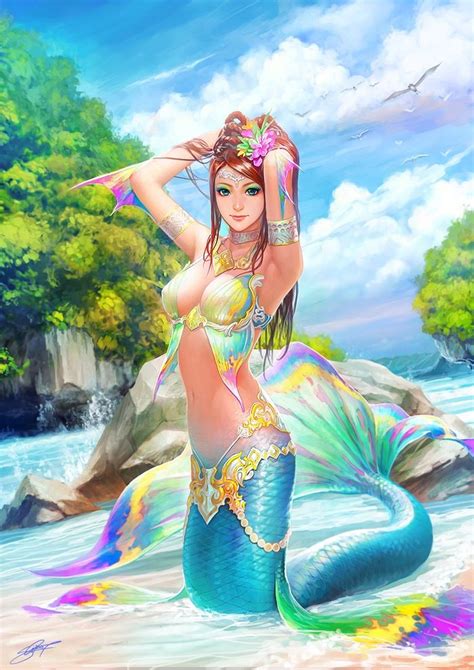 Sexy Mermaid Fantasy And Science Fiction Pinterest Mermaid Merfolk And Fantasy Art