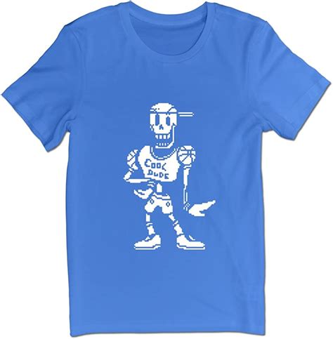 Video Game Undertale Characters Papyrus Cl Dude T Shirts Royalblue S