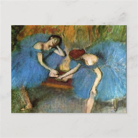 Edgar Degas Dancing Ballerinas Fine Art Postcard | Zazzle