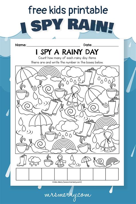 spy  rainy day  printable  merry rainy day activities