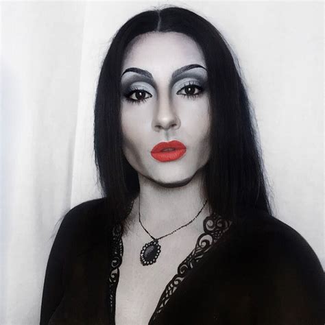 DIY Morticia Addams Costume | Witch makeup, Morticia addams makeup ...