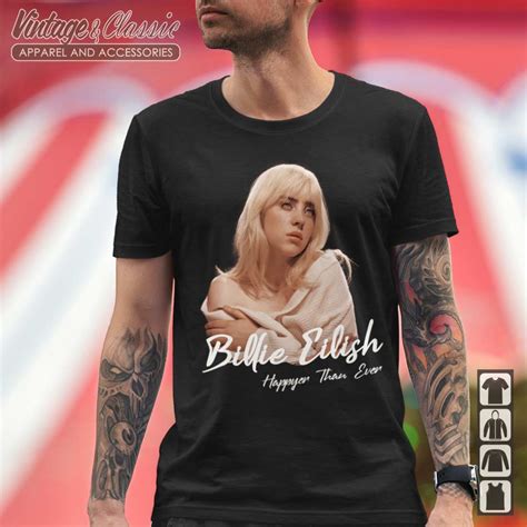 Billie Eilish Happier Than Ever T Shirt Vintagenclassic Tee