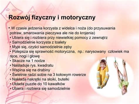 Rozwój psychofizyczny czterolatka prezentacja PPT