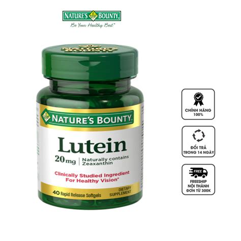 Viên uống bổ mắt Nature s Bounty Lutein 40 viên Chiaki vn