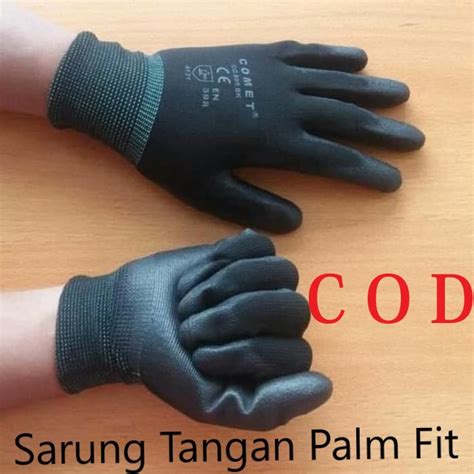 Jual Sarung Tangan Comet Palm Fit Cg Bk Hitam Shopee Indonesia