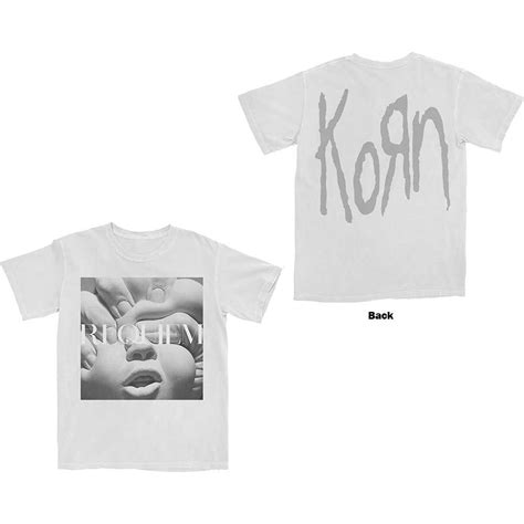 Korn Unisex T-Shirt: Requiem Album Cover (Back Print) by Korn