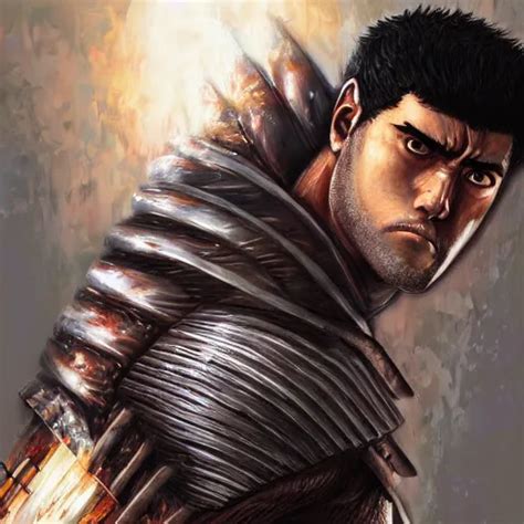 Digital Painting Portrait Of Guts From Berserk Stable Diffusion Openart