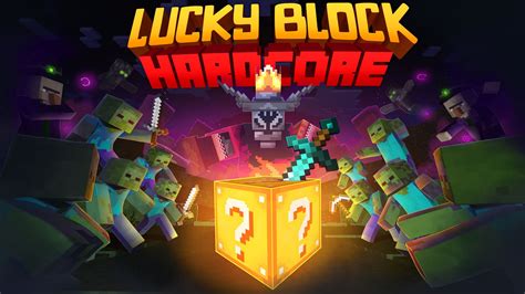 Lucky Block Hardcore Custom Survival Map With Over Random Crazy