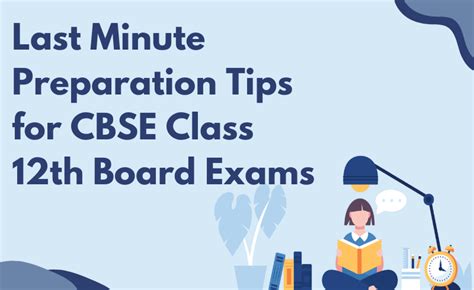 Last Minute Preparation Tips For Cbse Class Th Board Exams Career