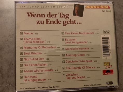 CD James Last Wenn Der Tag Zu Ende Geht Kaufen Auf Ricardo