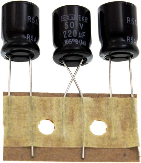 20x Elko Kondensator radial 220µF 50V Elektrolytkondensator bis zu