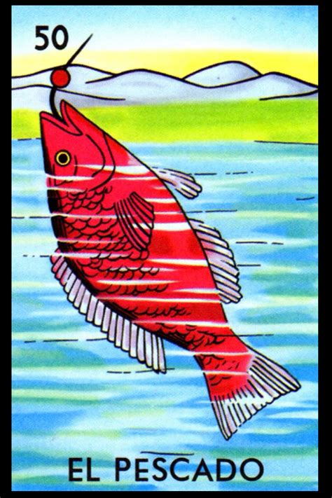 Buy El Pescado La Lotería Card See Inside All 54 Mexicana Loteria