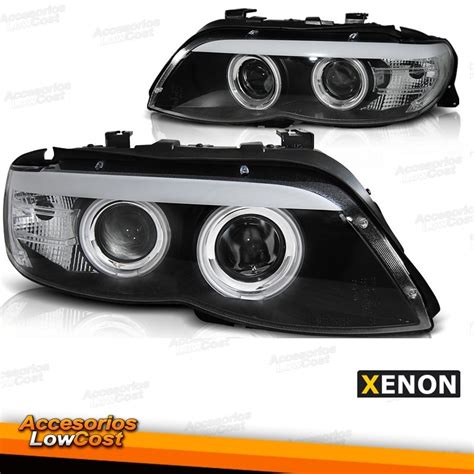 Faros Xenon Bmw X E Ojos Angel Ccfl Fondo Negro