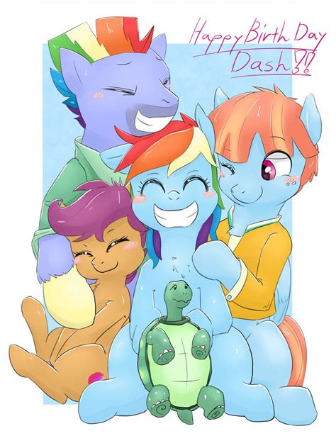 1645905 Safe Artist Gamijack Bow Hothoof Rainbow Dash Scootaloo