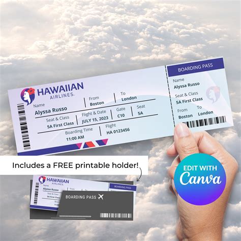 Hawaiian Airlines Boarding Pass