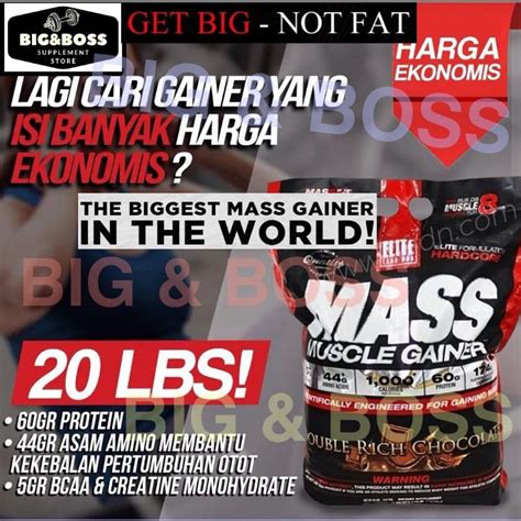 Jual Elitelabs Mass Muscle Gainer 2 Lbs Repack Shopee Indonesia