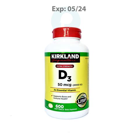 Jual Kirkland Signature Extra Strength Vitamin D Mcg Softgels