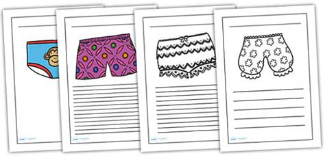 FREE Writing Frames To Support Teaching On Pants Twinkl