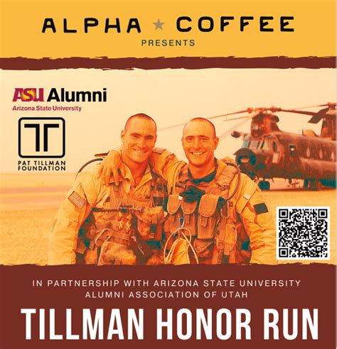 Pat Tillman Tribute: Honor Run and Pints for Pat | Utah Department of ...