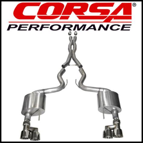 Corsa Xtreme 3 Dual Cat Back Exhaust System Fits 2015 2018 Ford