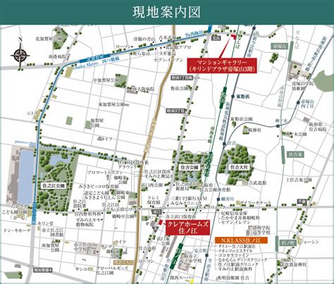 現地案内図 【公式】クレアホームズ住ノ江｜大阪市の新築分譲マンション