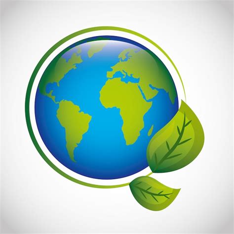 Ecología Y Mundo Verde Vector Premium