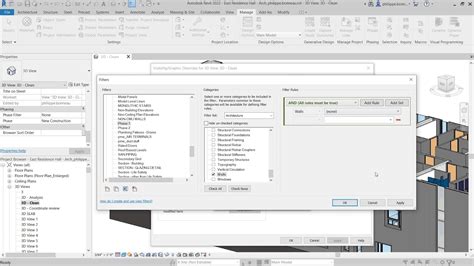 Revit Phase Parameters In View Filters Youtube