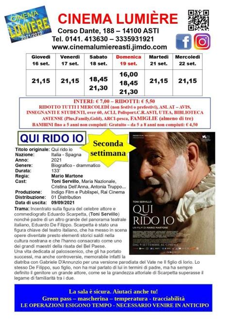 Continua la programmazione di Qui rido io al Cinema Lumière di Asti