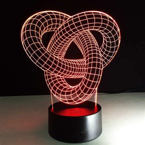 Love Knot 3d Illusion Lamp The Original 3d Lamp