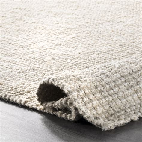 Highland Dunes Palen Handmade Hand Knotted Jute Sisal Off White Rug