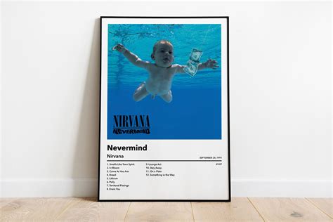 Nirvana Nevermind Album Cover Poster A4 A3 A2 Print Etsy