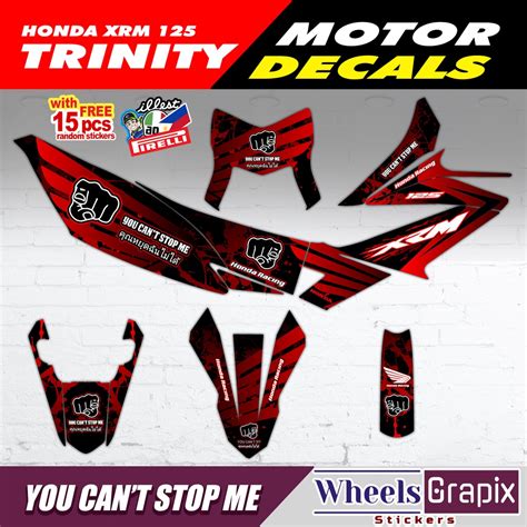 Honda XRM 125 Trinity Full Body Decals Sticker Shopee Philippines