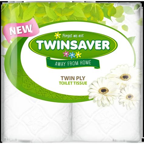 Twinsaver 2 Ply Toilet Tissue Pack 4 Waltons