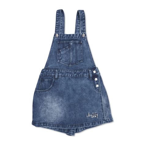 Girls Indigo Denim Dungaree 3114914 Identity